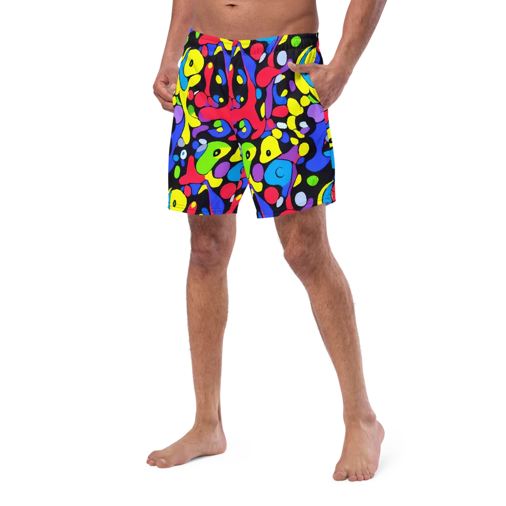 Miró's Mosaic on Swim Trunks — Left Front