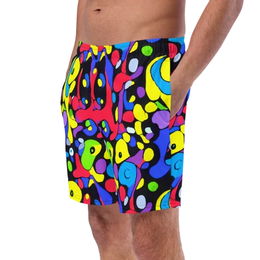 Miró's Mosaic on a Swim Trunks