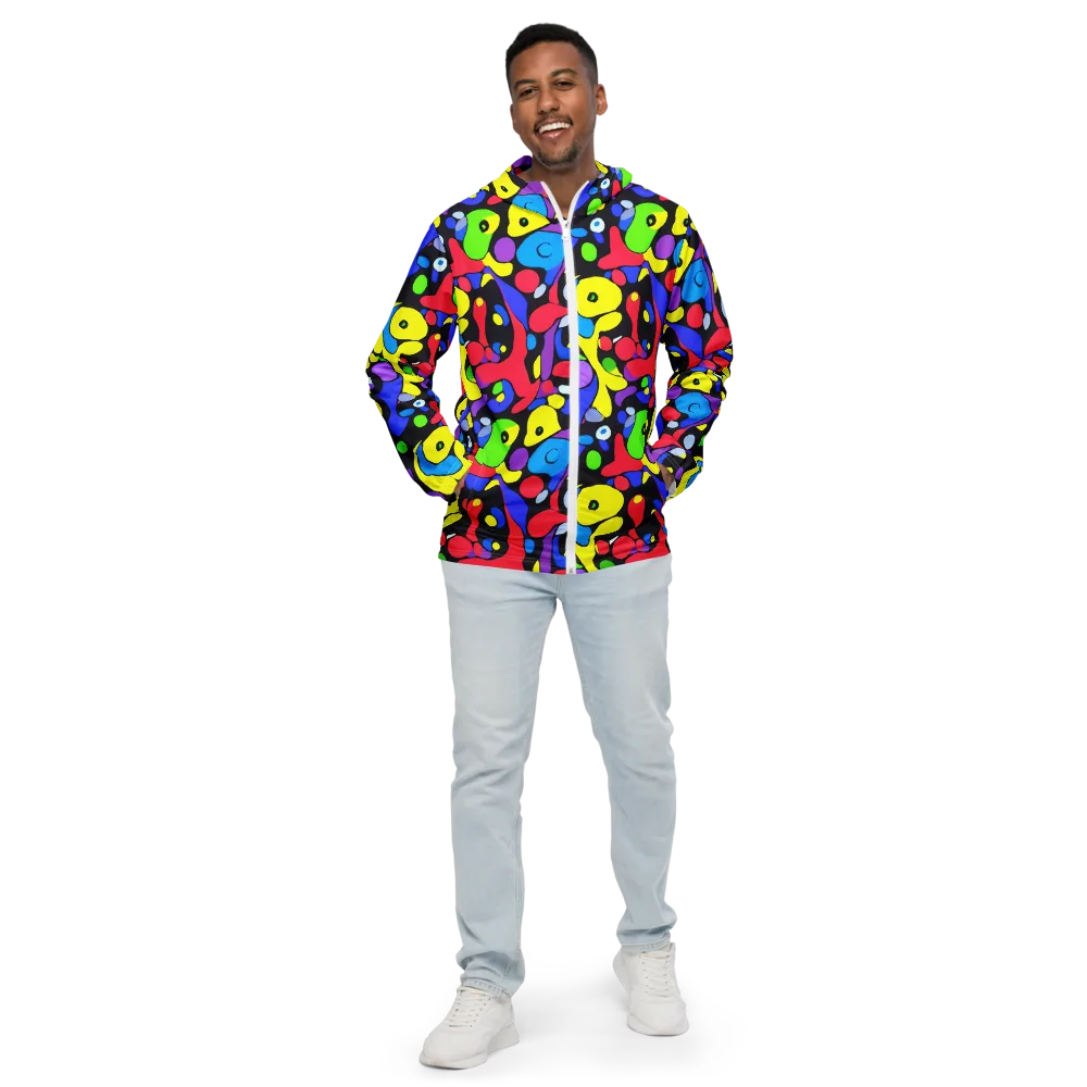 Miró's Mosaic on Men's Windbreaker — Front
