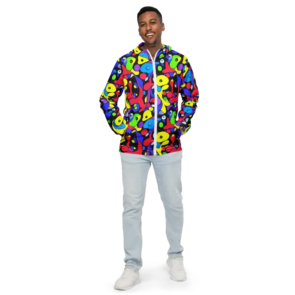 Miró's Mosaic on Men's Windbreaker — Front