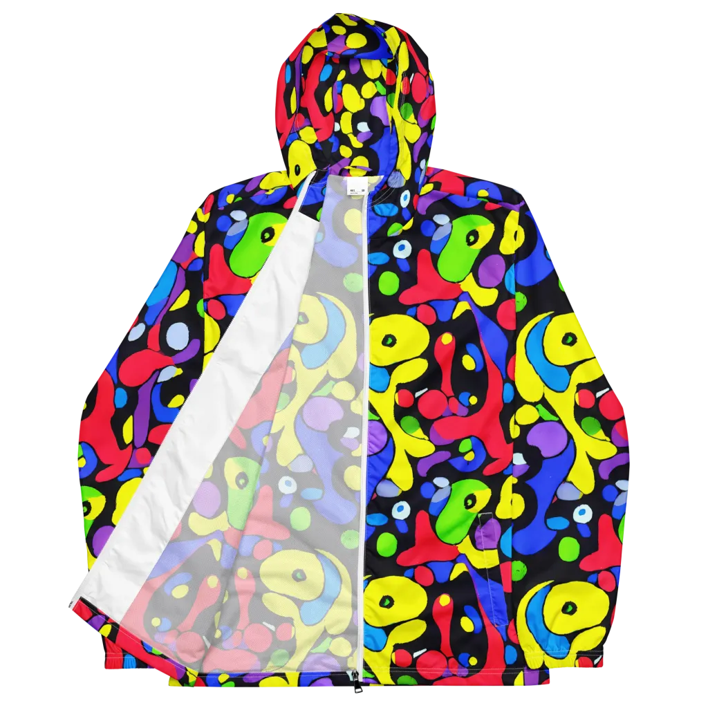 Miró's Mosaic on Men's Windbreaker — Front
