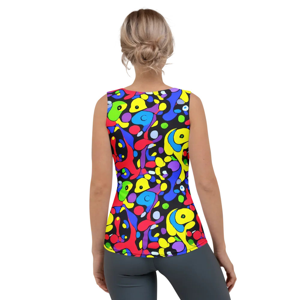 Miró's Mosaic on Women's Tank Top — Back