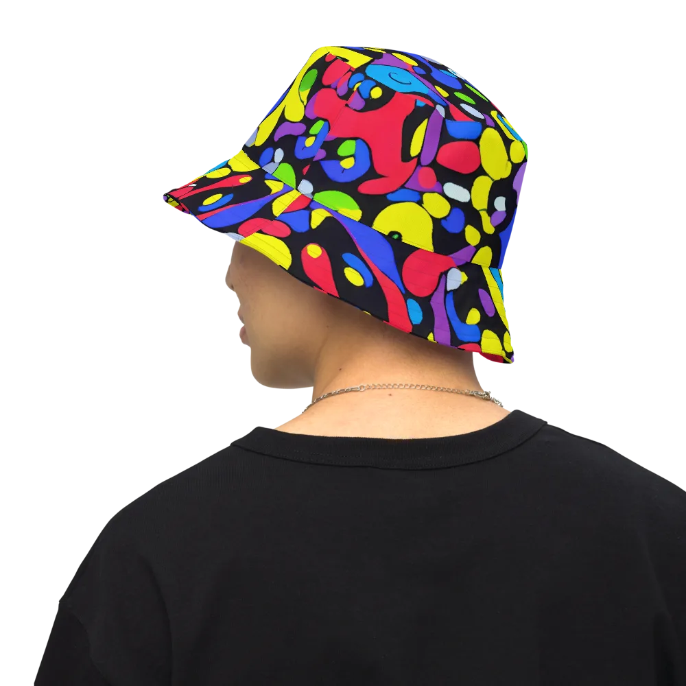 Miró's Mosaic on Reversible Bucket Hat — Back Inside
