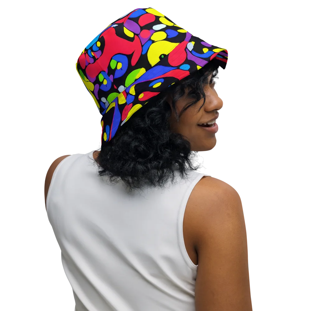 Miró's Mosaic on Reversible Bucket Hat — Right Outside