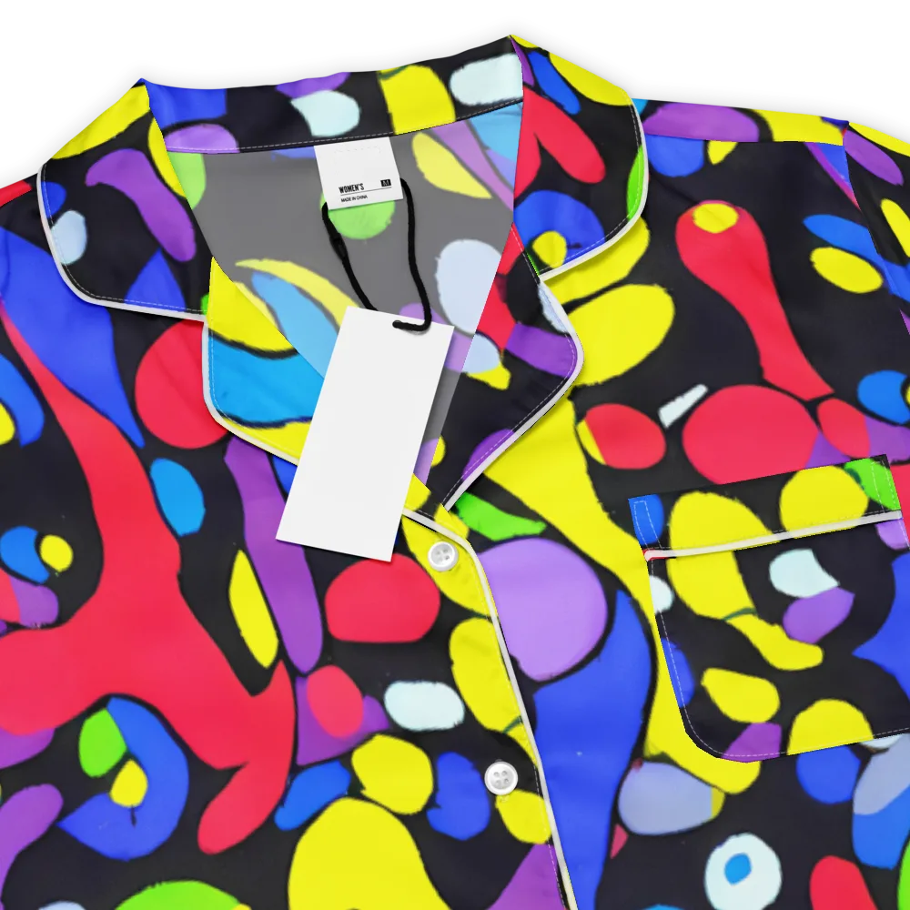 Miró's Mosaic on Women's Short Sleeve Pajama Top — Product details