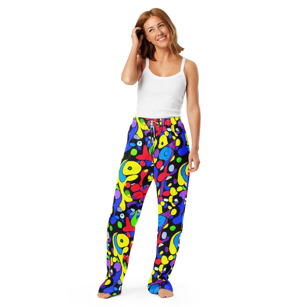 Miró's Mosaic on Women's Pajama Pants — Front