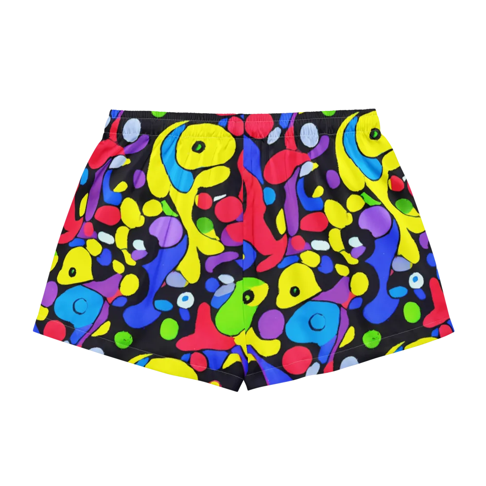 Miró's Mosaic on Women's Pajama Shorts — Back