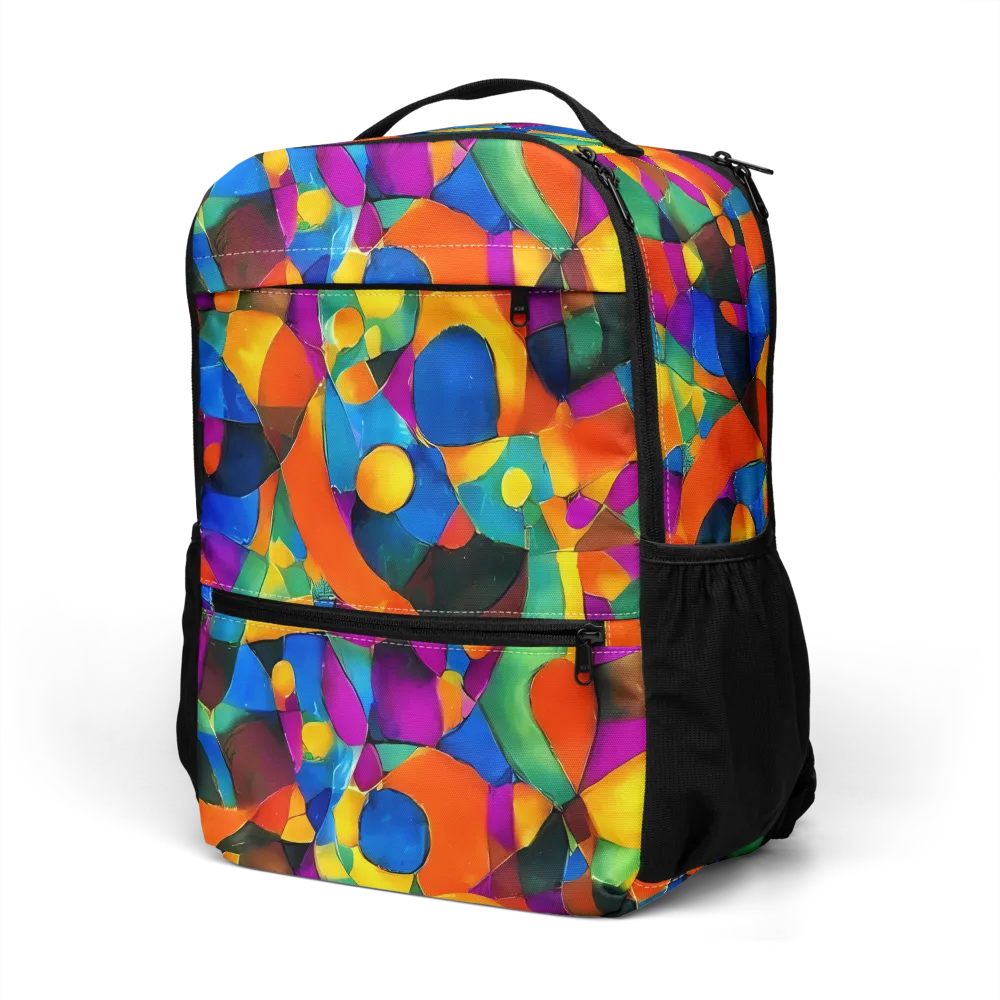 Galactic Jigsaw on Utility Backpack — Left Front