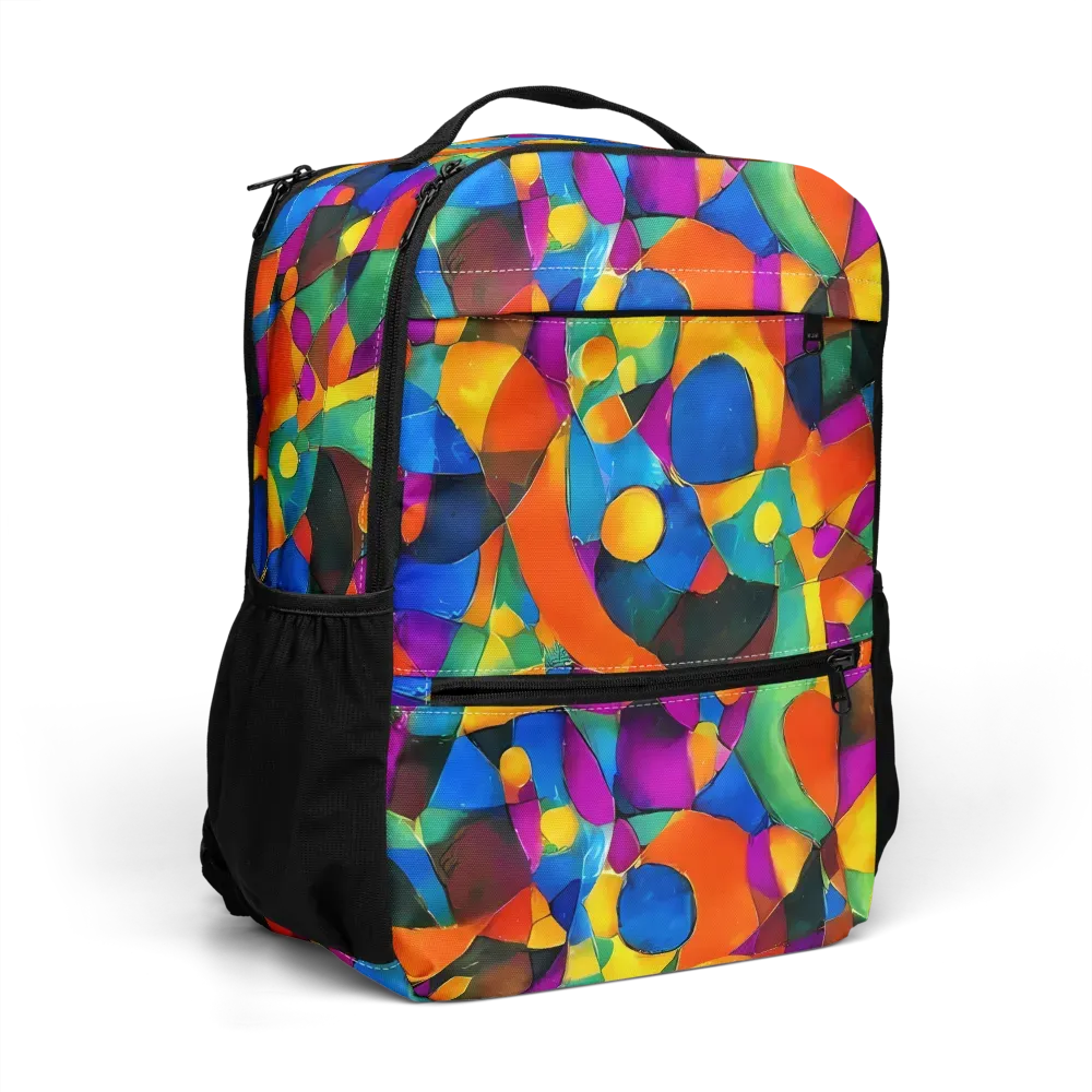 Galactic Jigsaw on Utility Backpack — Right Front