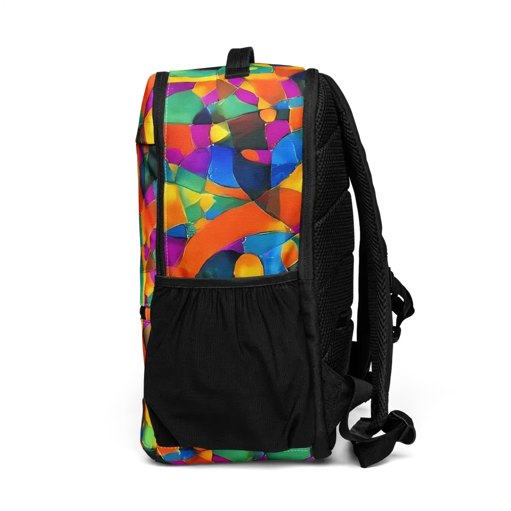 Galactic Jigsaw on Utility Backpack — Left