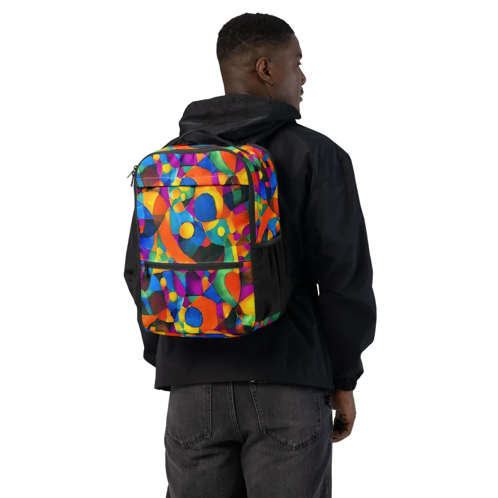 Galactic Jigsaw on Utility Backpack — Back