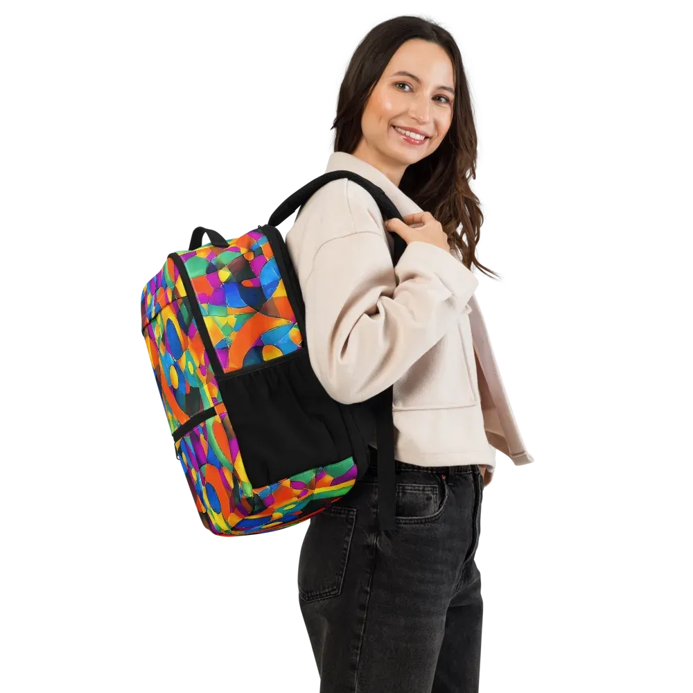 Galactic Jigsaw on Utility Backpack — Right