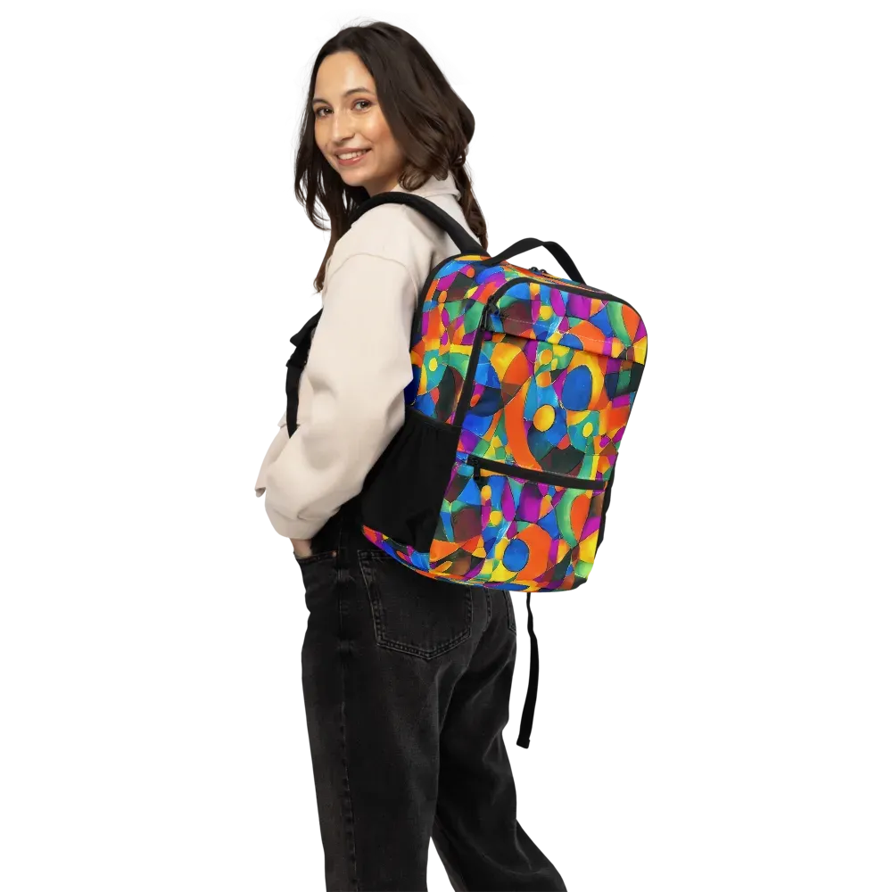Galactic Jigsaw on Utility Backpack — Back