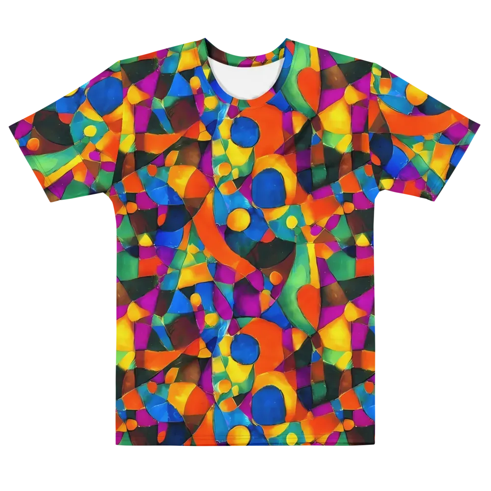 Galactic Jigsaw on Men's Crew Neck T-Shirt — Front