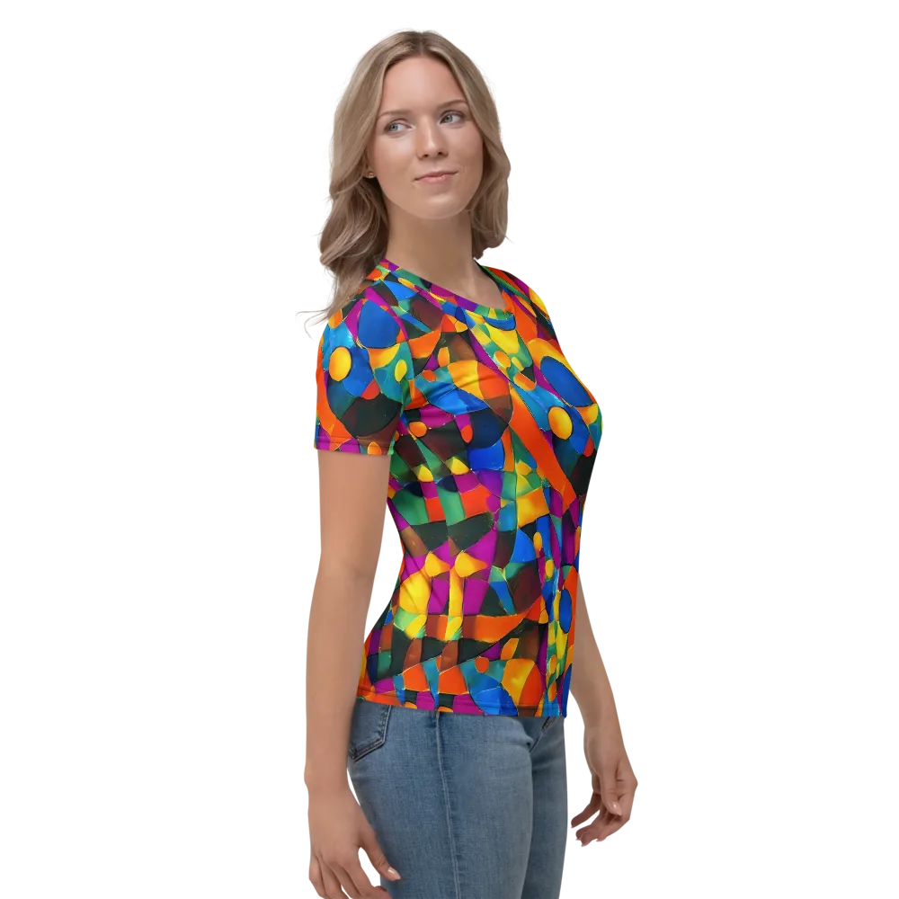 Galactic Jigsaw on Women's Crew Neck T-Shirt — Right