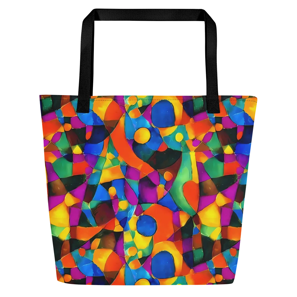 Galactic Jigsaw on Large Tote Bag W/ Pocket — Front