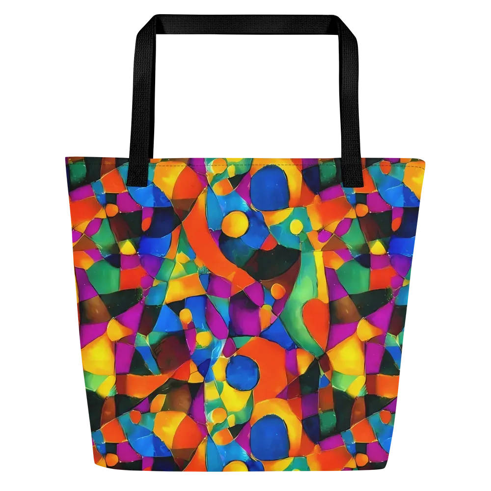 Galactic Jigsaw on Large Tote Bag W/ Pocket — Front