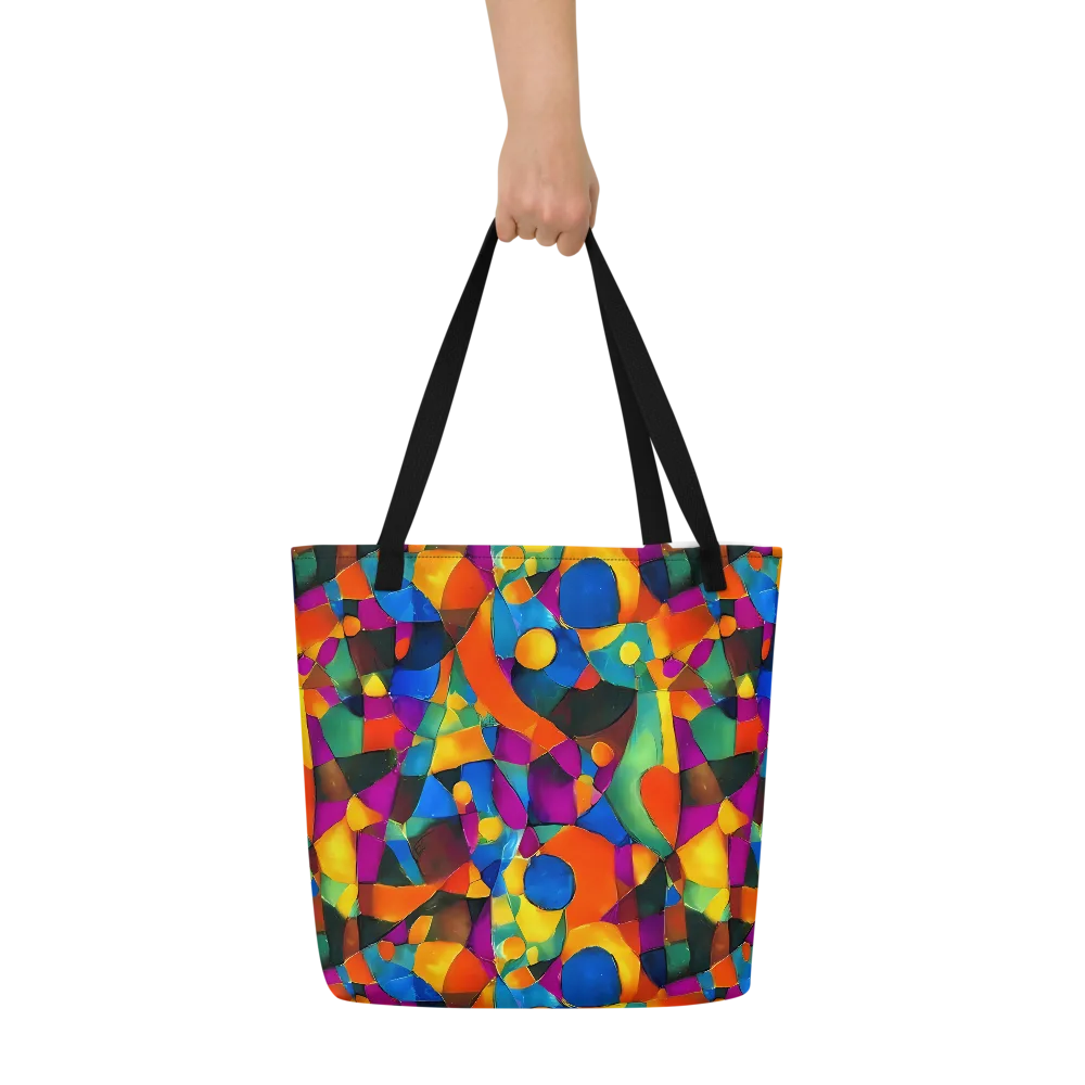 Galactic Jigsaw on Large Tote Bag W/ Pocket — Front