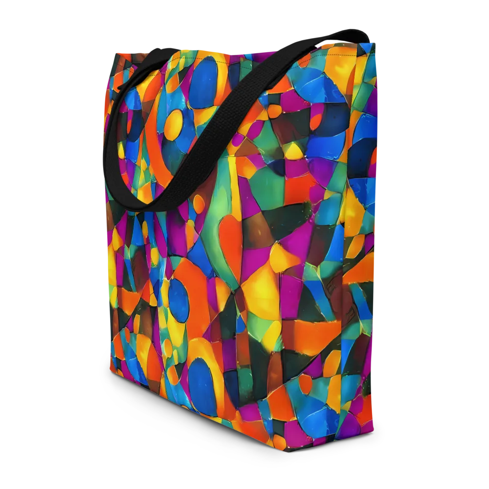 Galactic Jigsaw on Large Tote Bag W/ Pocket — Front
