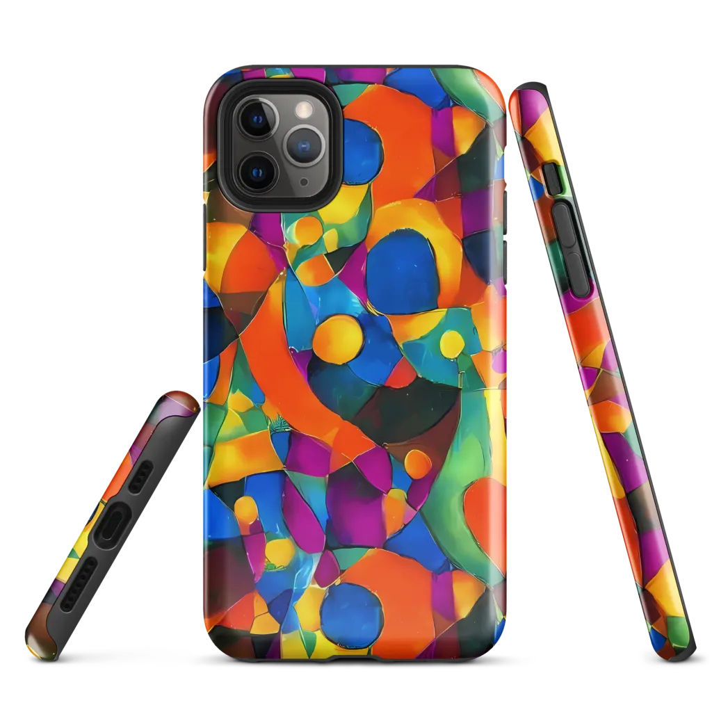 Galactic Jigsaw on Tough Case for iPhone® — Front