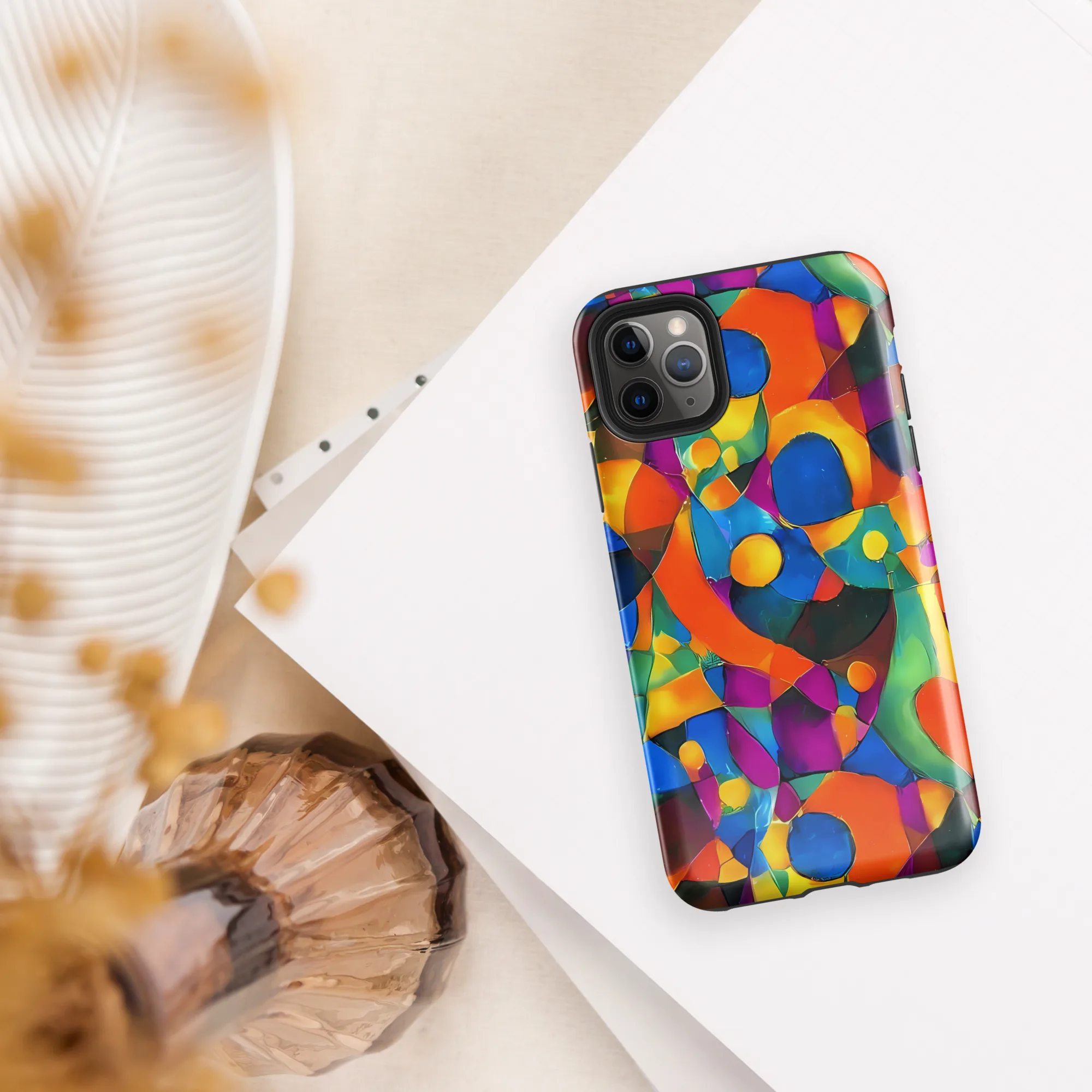 Galactic Jigsaw on Tough Case for iPhone® — Front