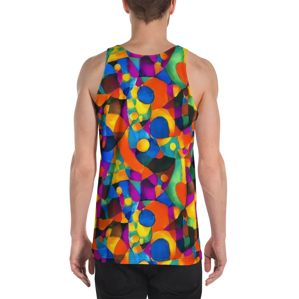 Galactic Jigsaw on Men's Tank Top — Back