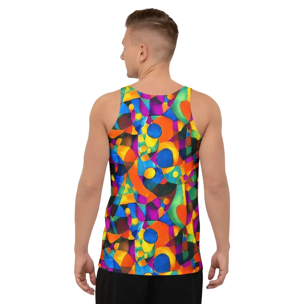 Galactic Jigsaw on Men's Tank Top — Back