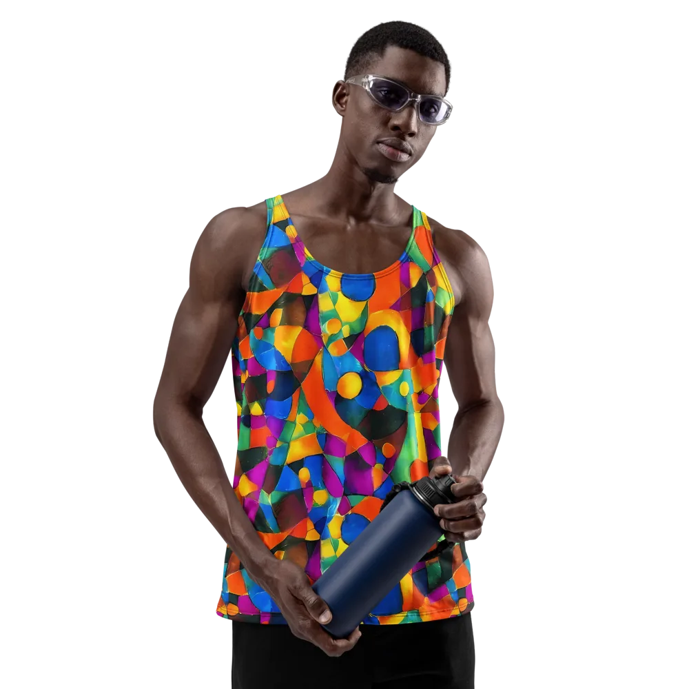 Galactic Jigsaw on Men's Tank Top — Front