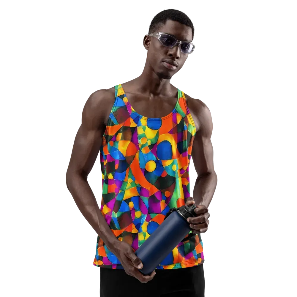Galactic Jigsaw on Men's Tank Top — Front