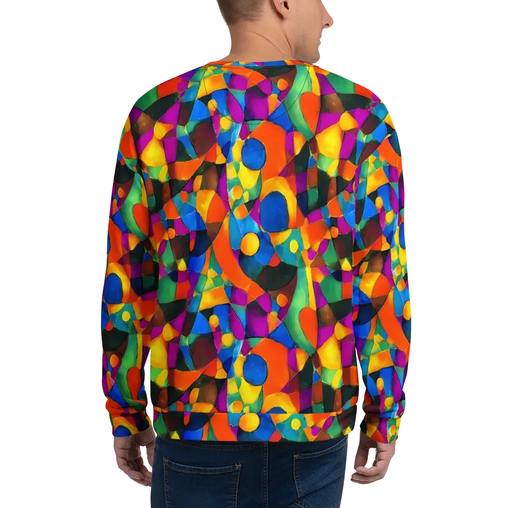 Galactic Jigsaw on Sweatshirt — Back