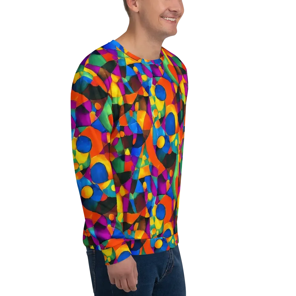 Galactic Jigsaw on Sweatshirt — Right Front