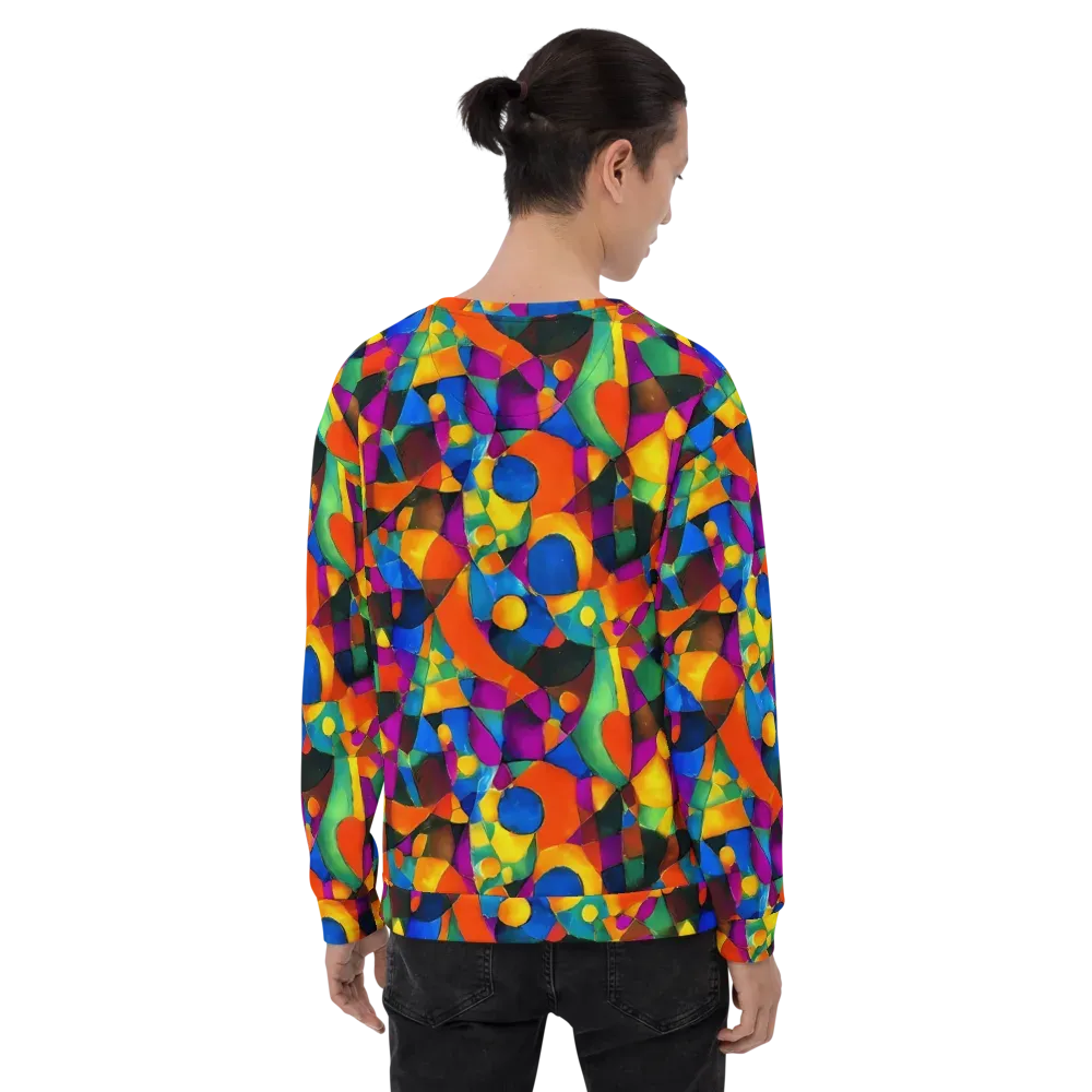 Galactic Jigsaw on Sweatshirt — Back