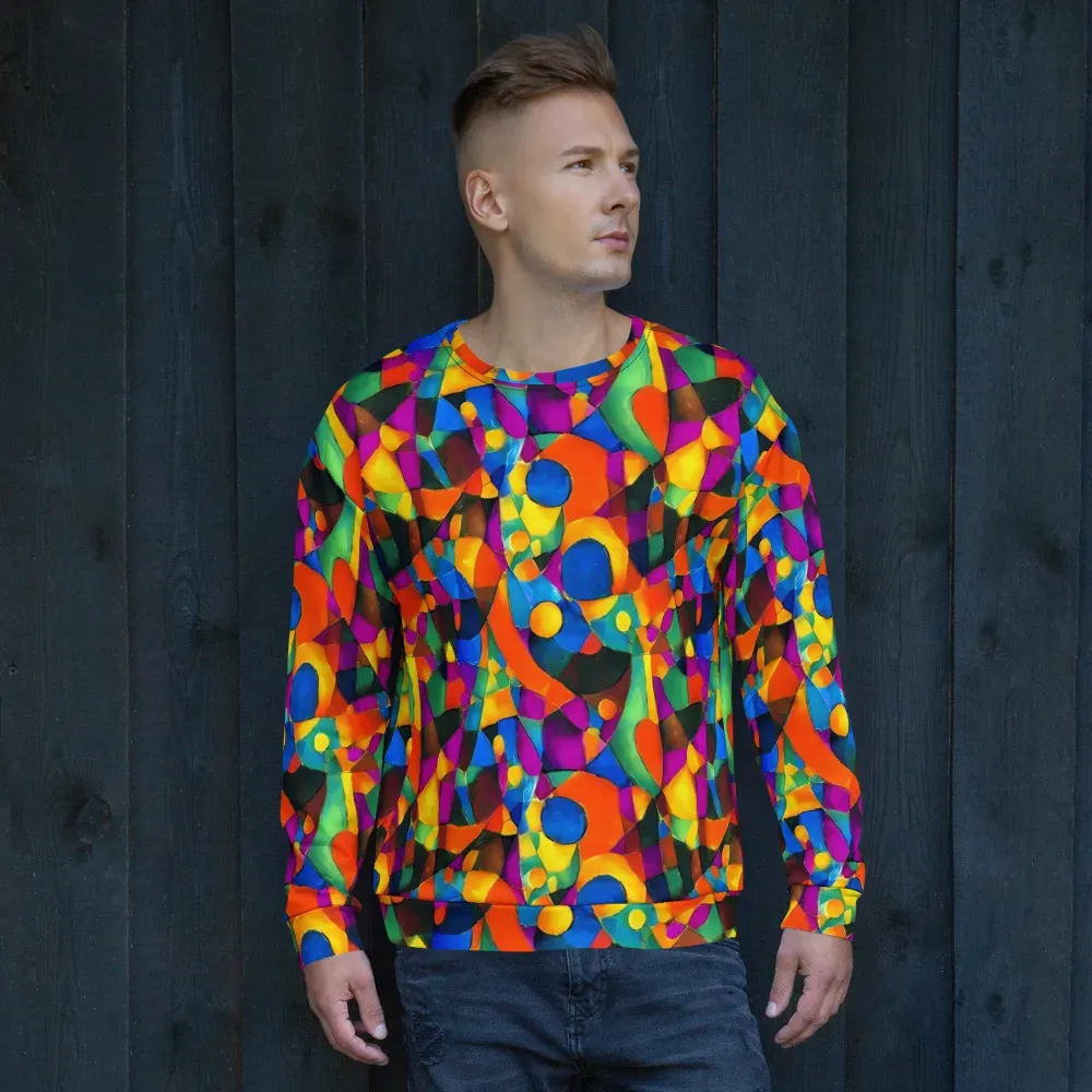 Galactic Jigsaw on Sweatshirt — Front