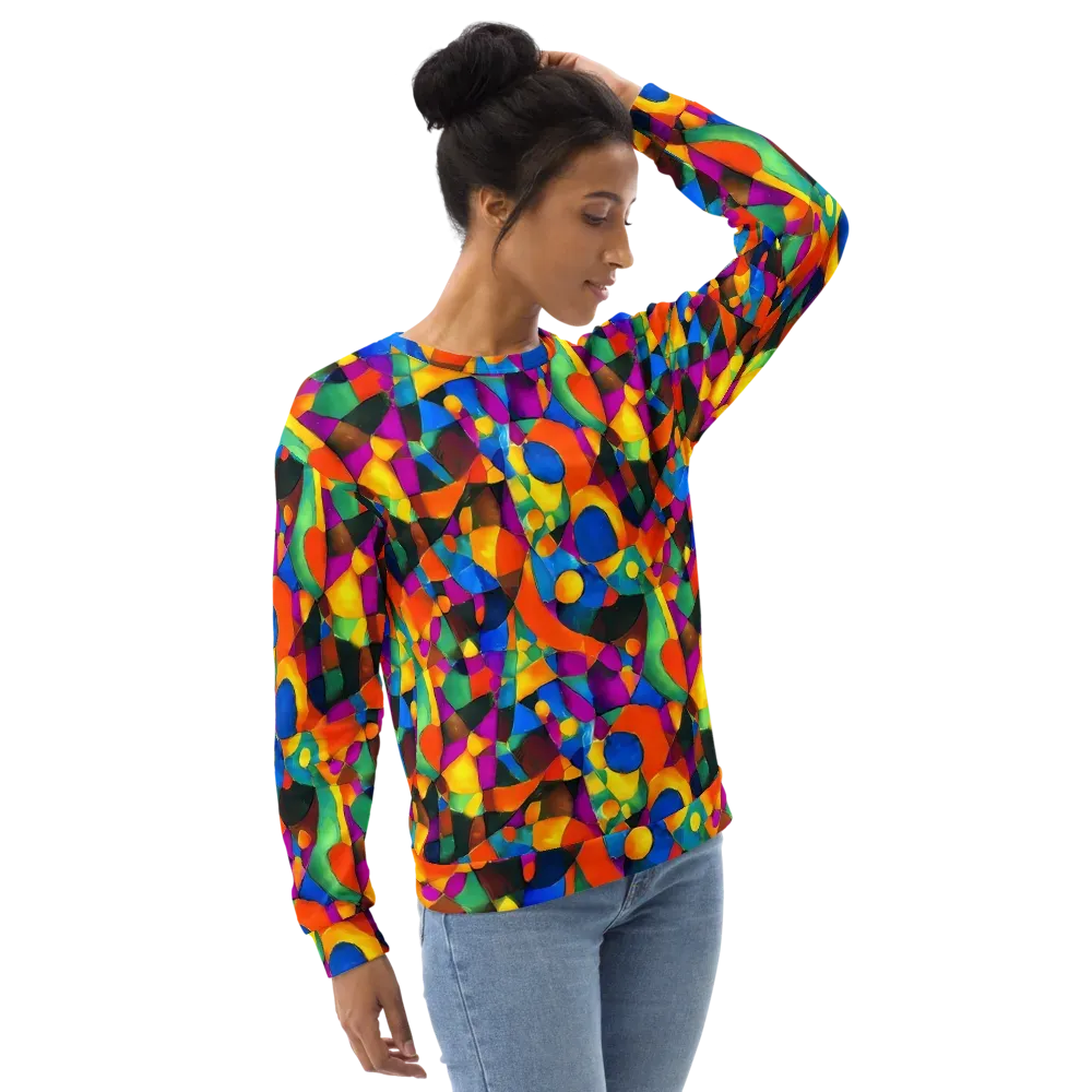 Galactic Jigsaw on Sweatshirt — Right Front