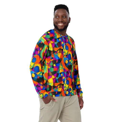Galactic Jigsaw on a Sweatshirt