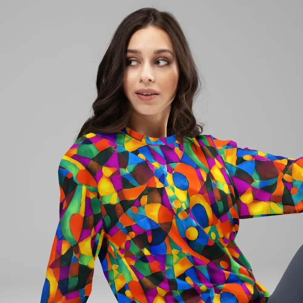 Galactic Jigsaw on Sweatshirt — Right Front