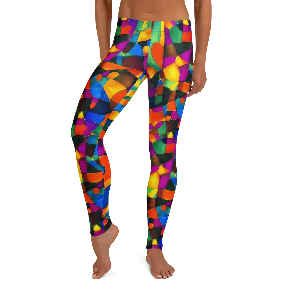Galactic Jigsaw on Leggings — Front