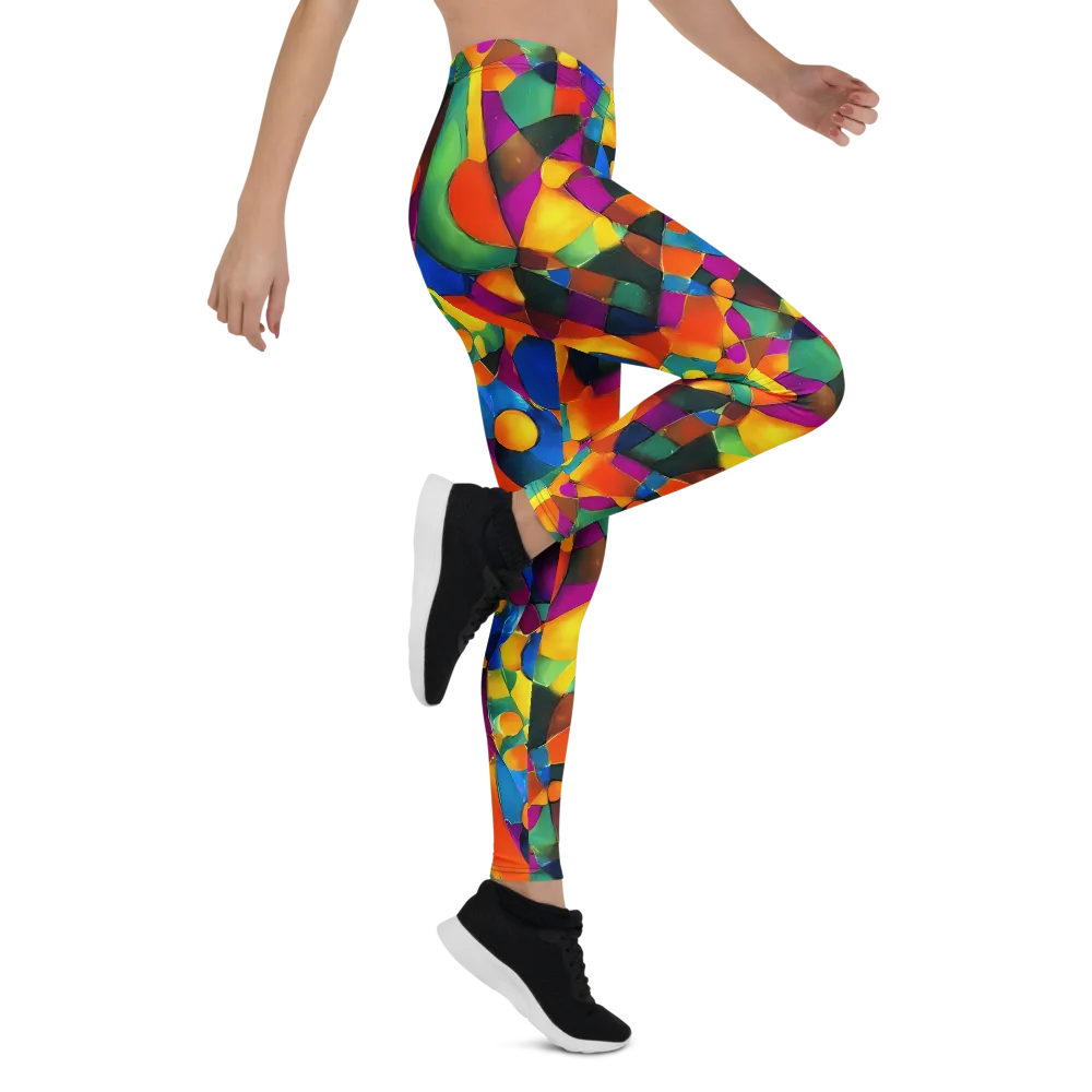 Galactic Jigsaw on Leggings — Right