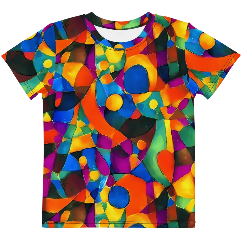 Galactic Jigsaw on Kids Crew Neck T-Shirt — Front