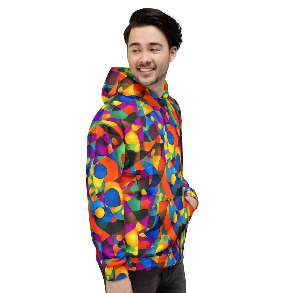 Galactic Jigsaw on Hoodie — Right