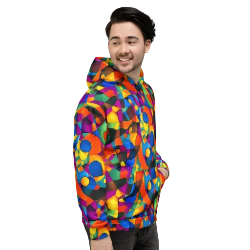 Galactic Jigsaw on a Hoodie
