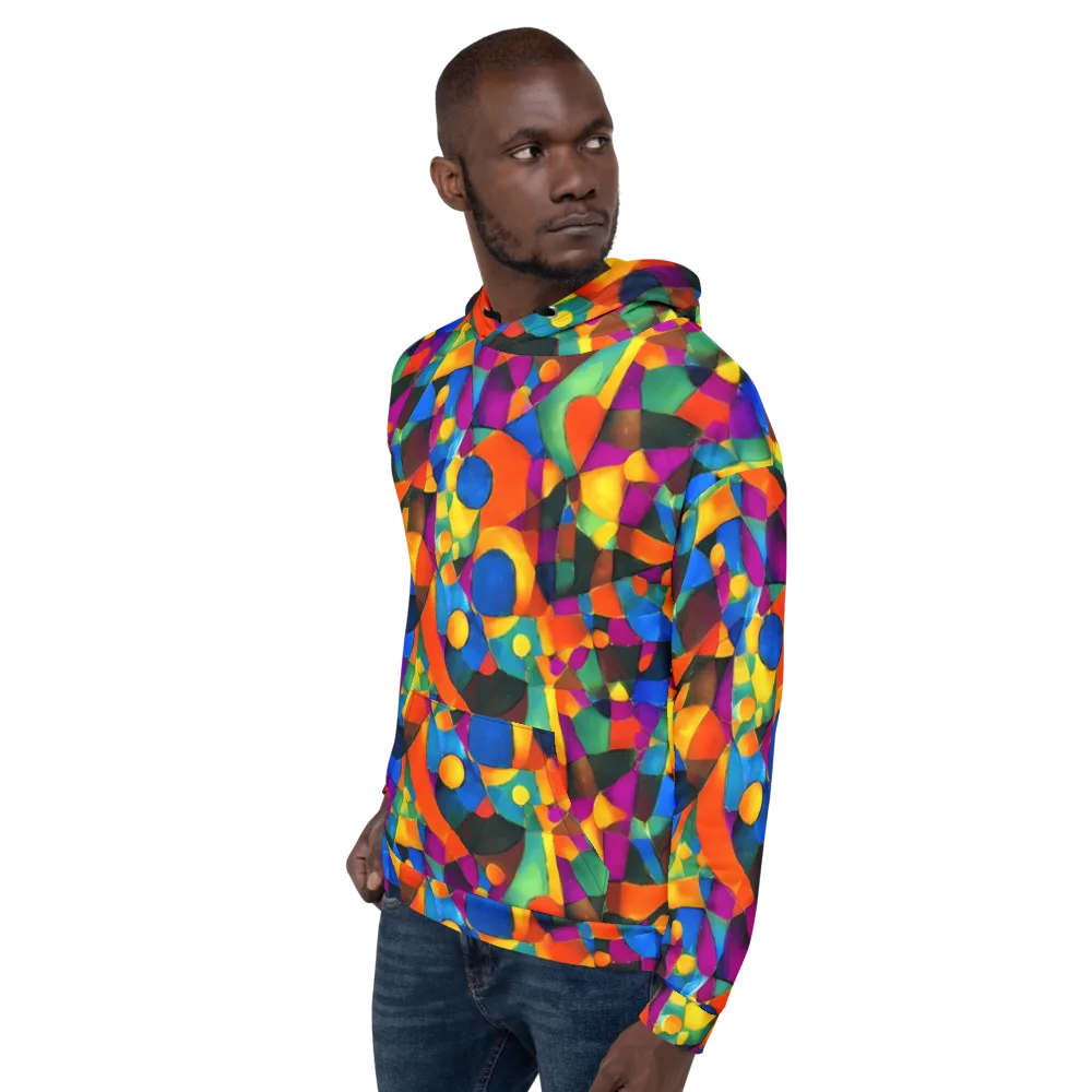 Galactic Jigsaw on Hoodie — Left