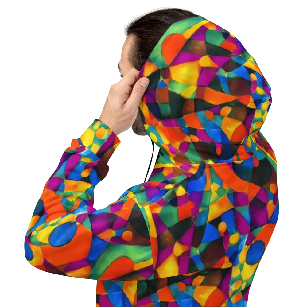 Galactic Jigsaw on Hoodie — Back