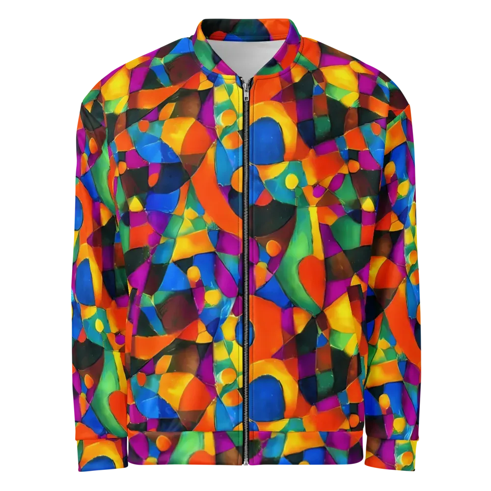 Galactic Jigsaw on Bomber Jacket — Front