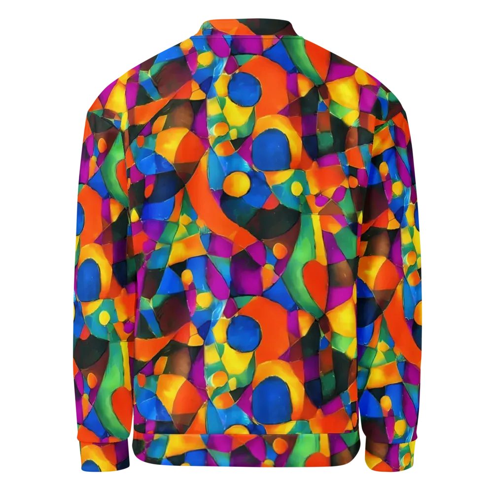 Galactic Jigsaw on Bomber Jacket — Back