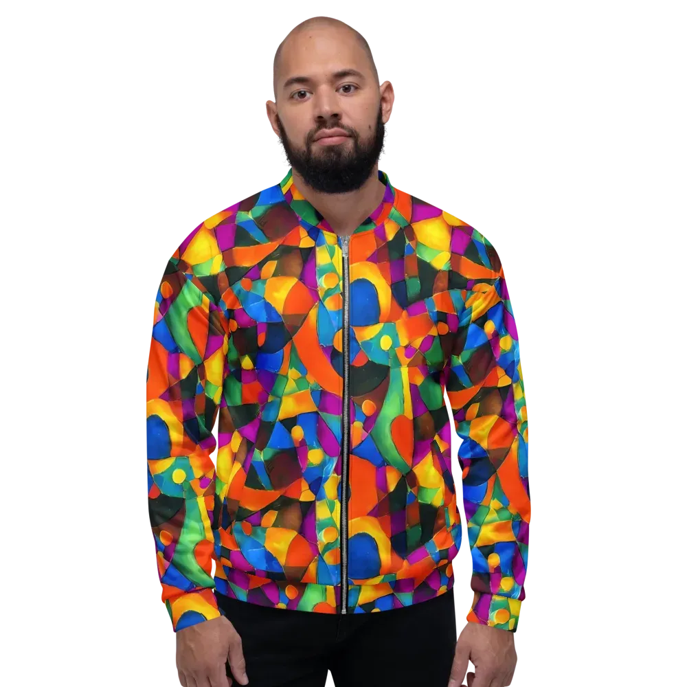 Galactic Jigsaw on Bomber Jacket — Front
