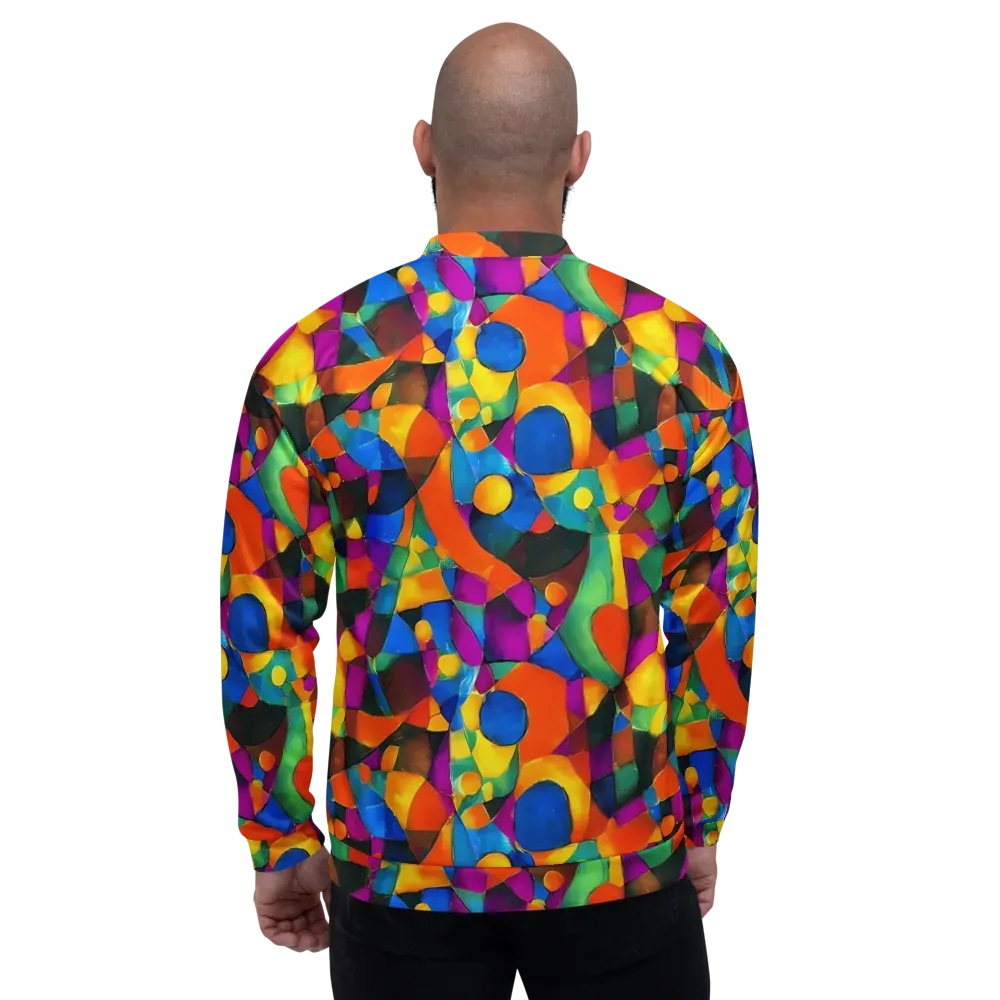 Galactic Jigsaw on Bomber Jacket — Back
