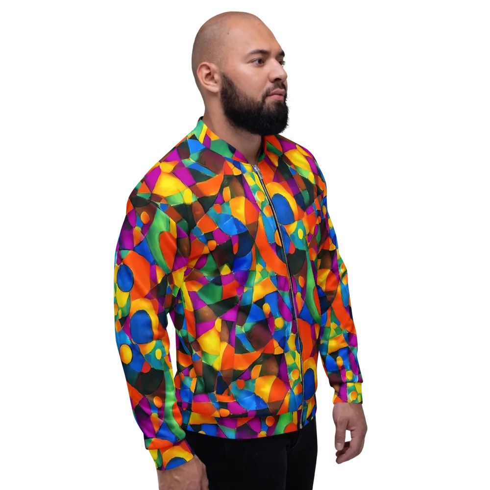 Galactic Jigsaw on Bomber Jacket — Right