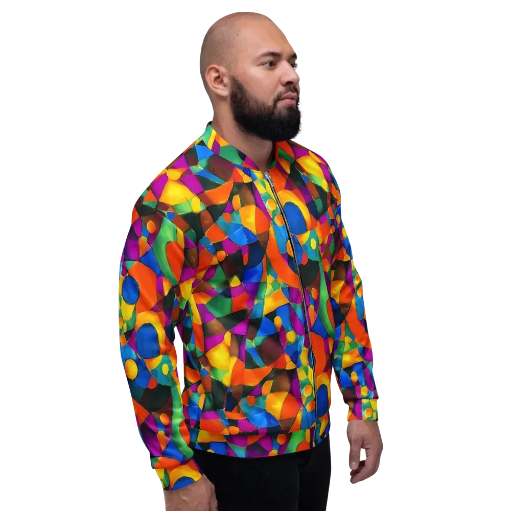 Galactic Jigsaw on Bomber Jacket — Right