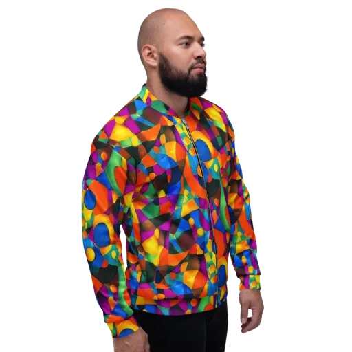 Galactic Jigsaw on a Bomber Jacket